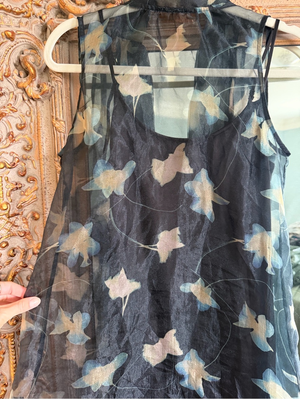 STAUD 🌚 ALBEE Maxi Dress in Botanical Shadows - Picture 8 of 9